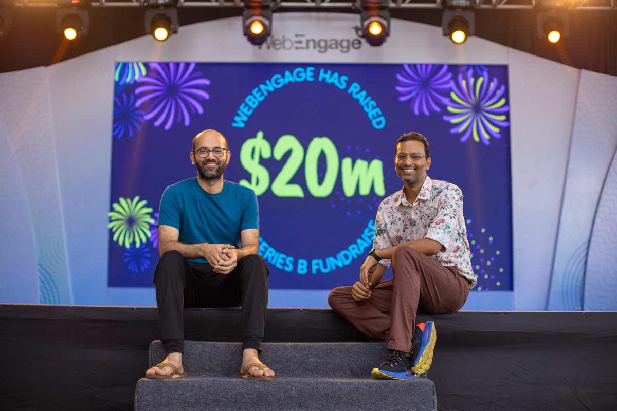 WebEngage has raised $20m in Series B. 

The round was led by Singularity Growth Opportunities Fund and SWC Global with participation from existing investors India Quotient, Blume and IAN Fund.

This milestone marks the beginning of a new chapter in our journey..