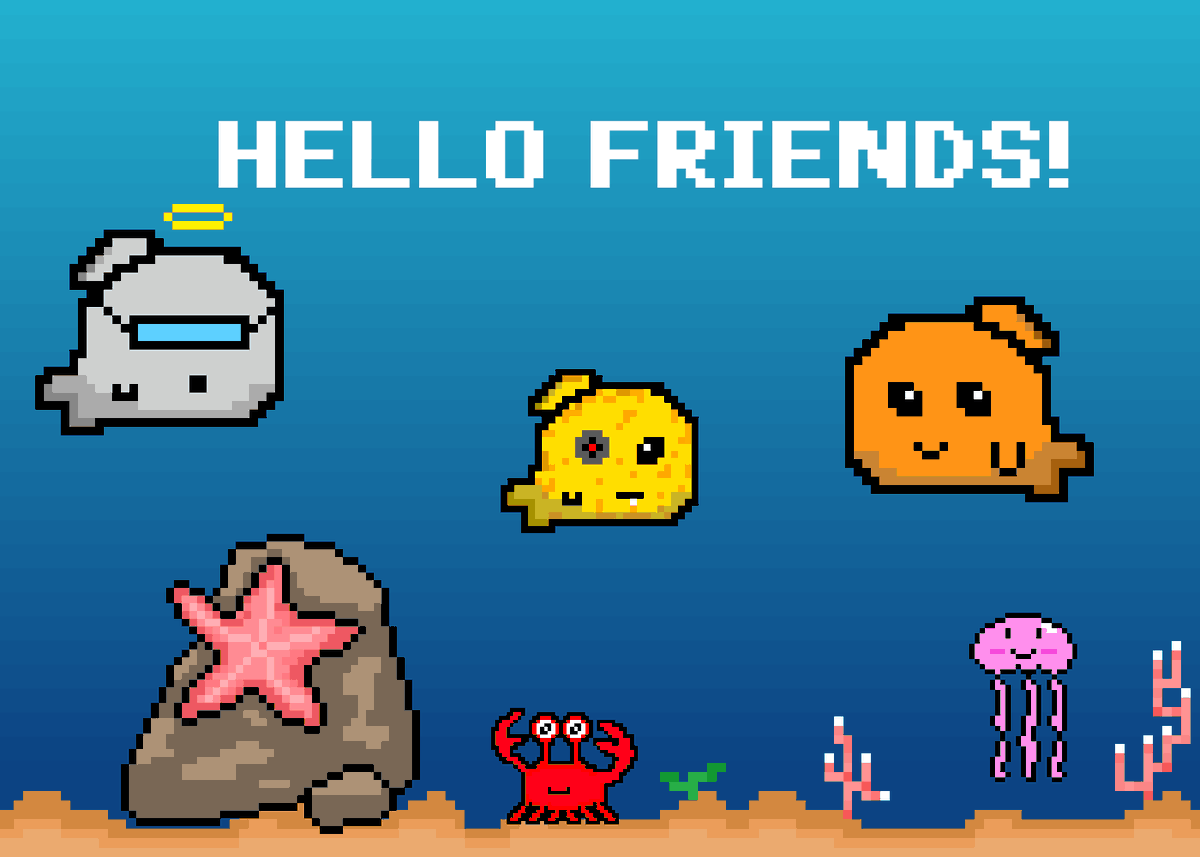 friendlyfishNFT's tweet photo. Hello Friends! :) https://t.co/TSAJqBRyAx