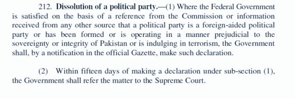 akamran111's tweet photo. This is what #ElectionAct2017 says if a political party is foreign-aided.
#ForeignFundingCase #PTI #ElectionCommission https://t.co/mYL2ZblGMW