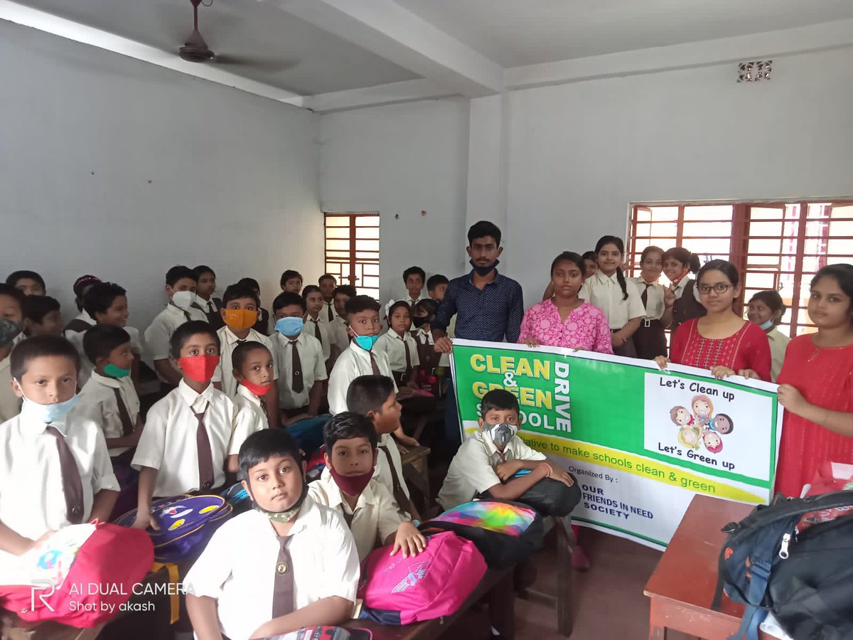 ofinsociety's tweet photo. Project Name : "Clean &amp; Green School Drive"
As a part of our health and hygiene program OFINS has been running Clean and Green School Drive program about their responsibilities towards building a clean and green society. https://t.co/TjuAULseBl