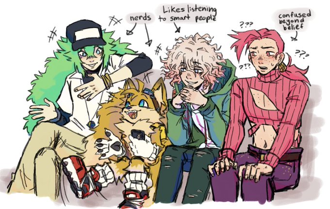 This took me so long to complete but um 4 fictional characters that I am a little crazy about!! 

@salemskullz @pantoonfluhs @YuugiYugioh @ploppymeep yall can do this if ya want https://t.co/jmf8DRg5RW 