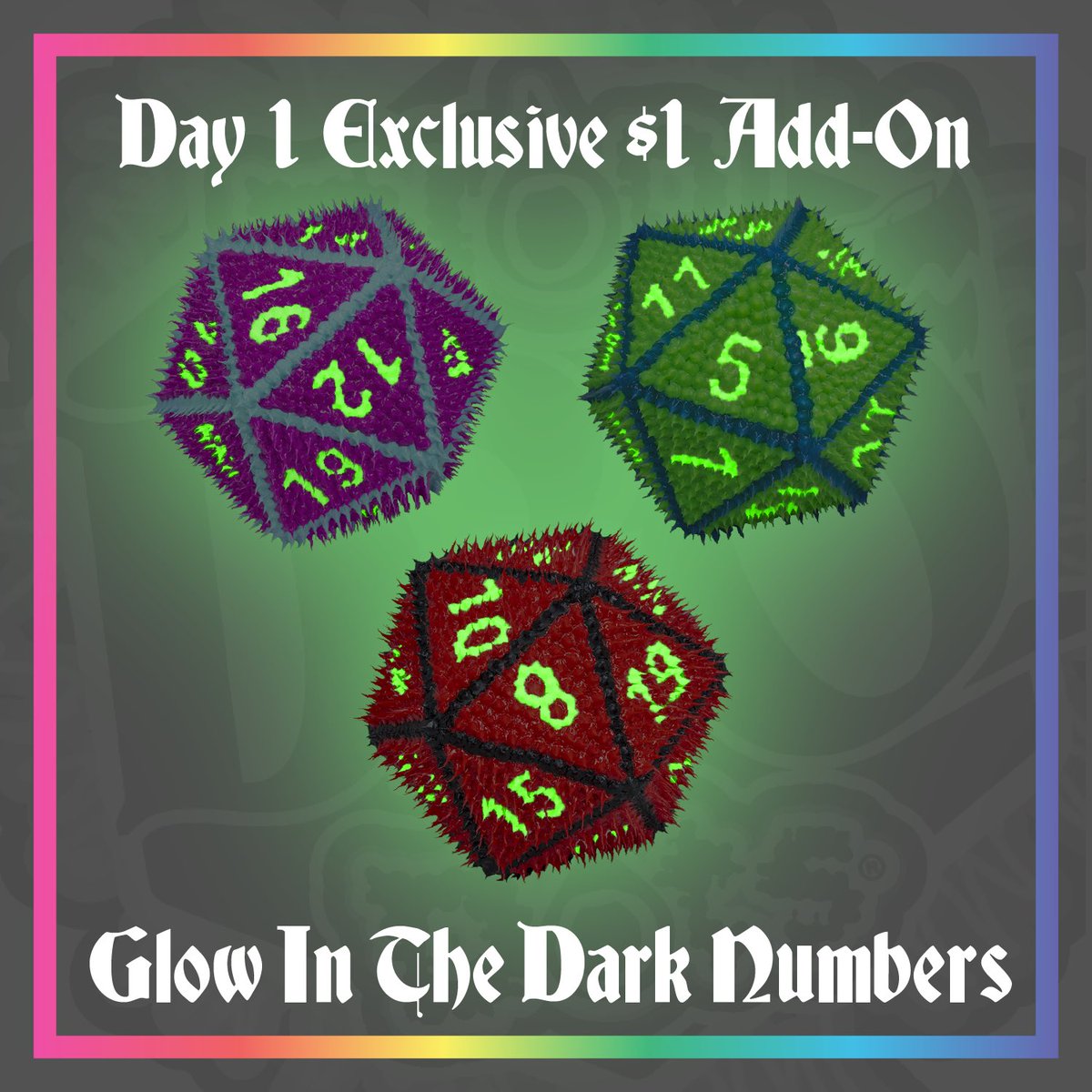 Kesswylie's tweet image. These are the tiers, stretch goals, and day 1 specials for the Dropdot D20 Kickstarter! Aiming for 20k to start but if we hit 40k we can do all 6 classic RPG dice! If you back on day 1 you get a glow in the dark treatment and $5 off each die! Link in thread🧵! #kickstarter #dice