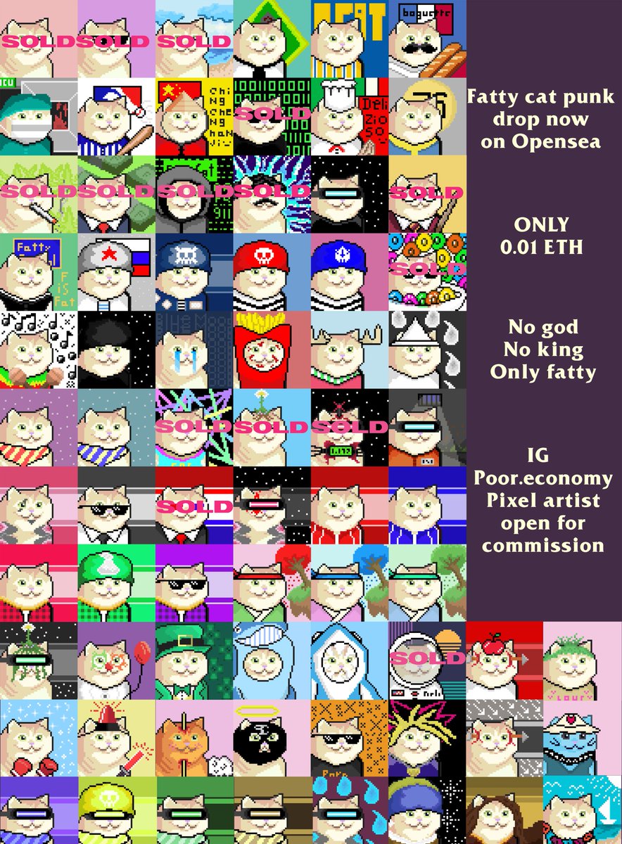 No god No king Only fatty 
opensea.io/collection/fat…

#NFTCommunity #NFTartist #nftcollector