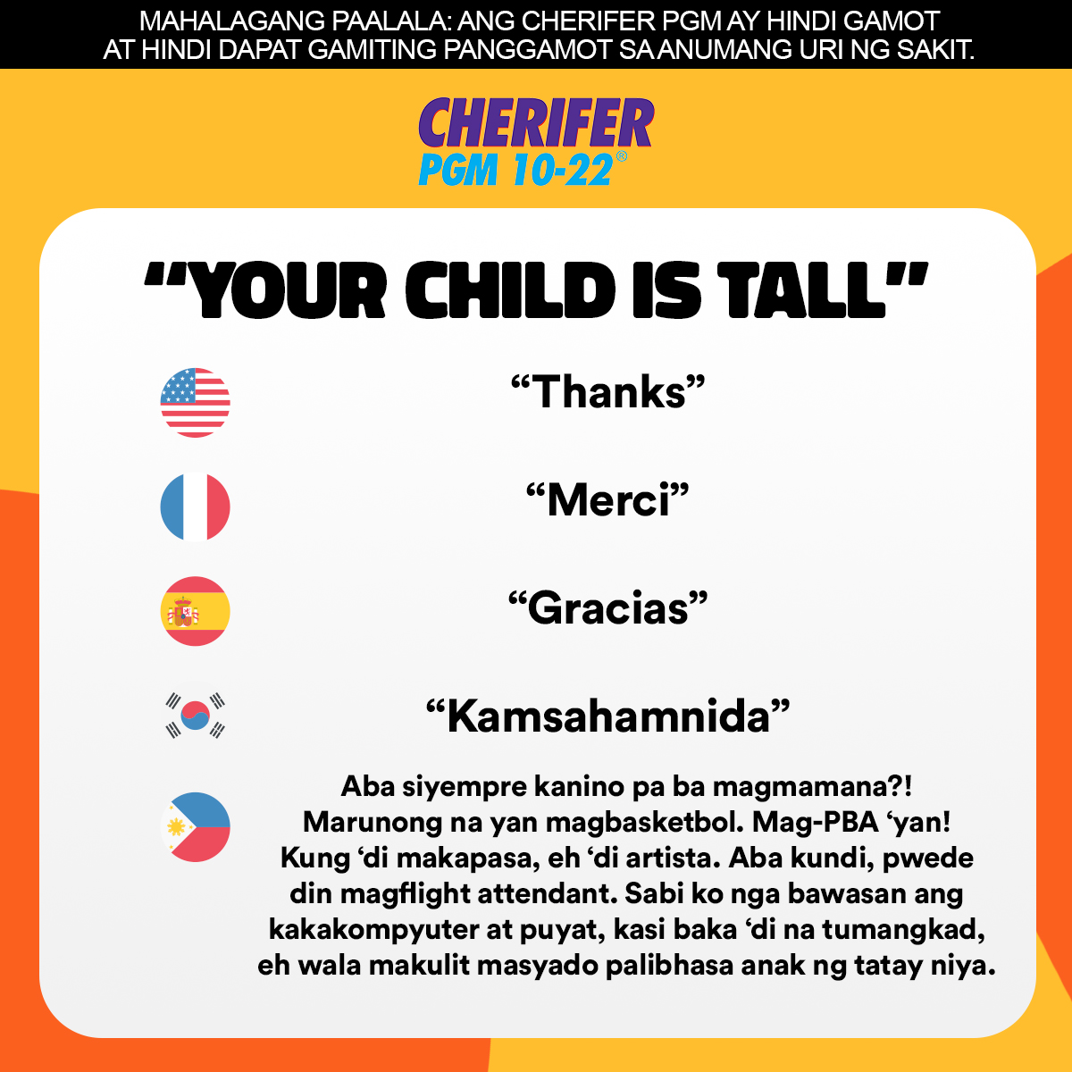 cheriferboy's tweet photo. Pinag-Cherifer mo lang, pala-desisyon na agad yarn? Ma, ang Tagalog ng "Thanks" ay "Salamat" ha. #BuwanNgWika https://t.co/5Uz6wAQbSy
