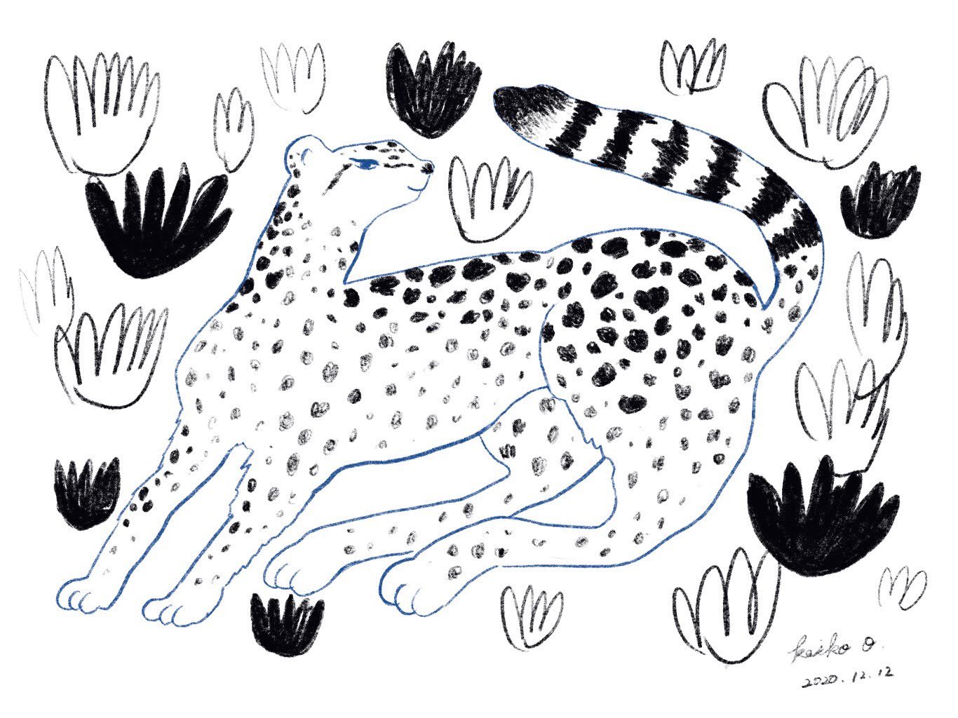 Keiko Omama Feel Illustration Sketch イラスト スケッチ 絵 チーター Cheetah ネコ科 大きな猫 Feel Ipadpro Applepencil Procreate プロクリエイト T Co Yfwzr4e22c Twitter