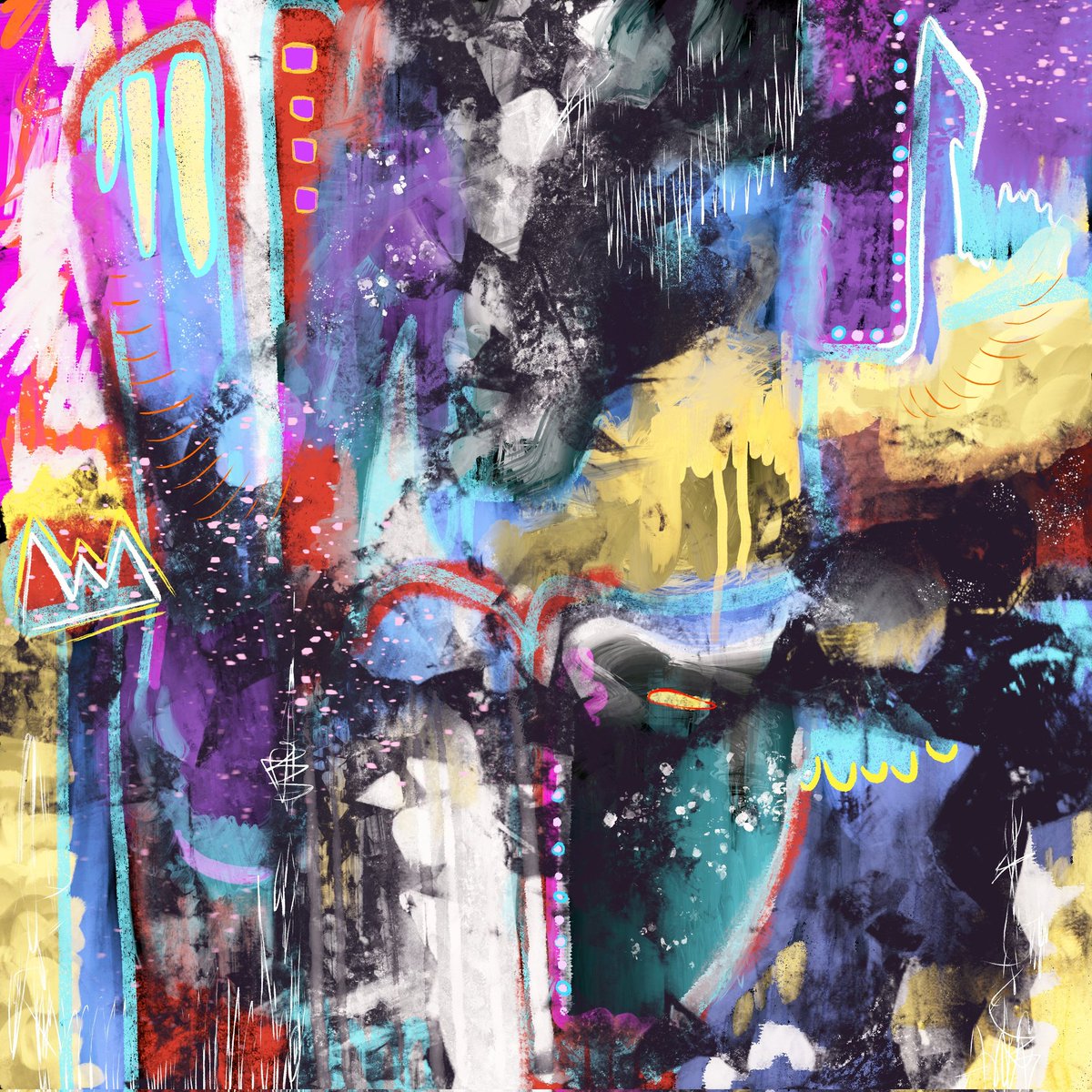 Sabstract_'s tweet image. GM #NFTCommunity !! 
"Hide and seek" will be the Next painting in auction (this Thursday👀🎊) 

What are your plans for today?🍪🥐