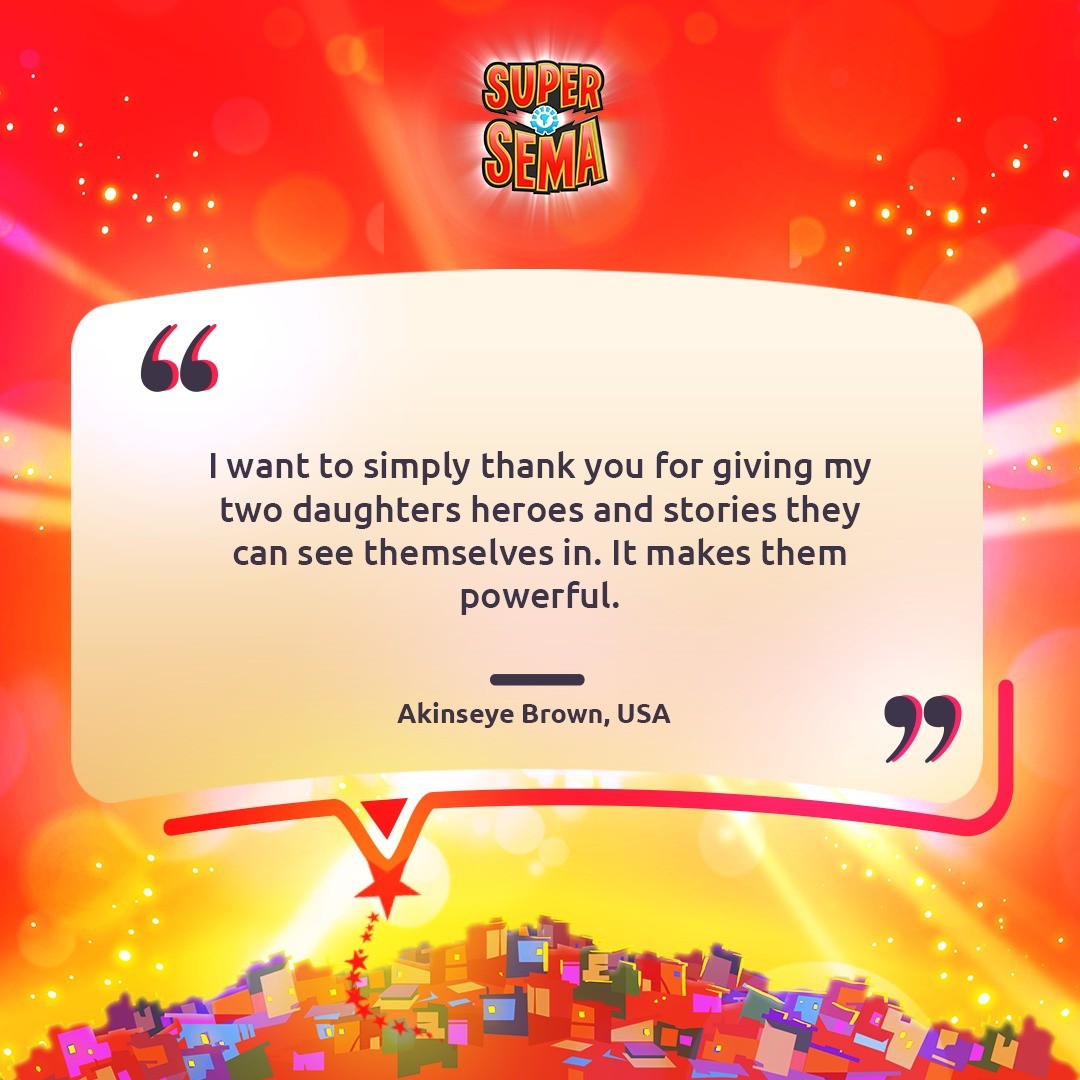 🤩 Thank you, Akinseye, for sharing this beautiful message with us! It’s parents like you who inspire us every day. #supersema #supersemafans