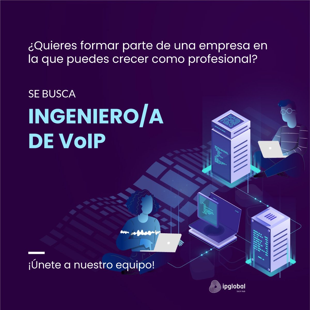 ¿Eres una persona apasionada por el mundo de la #VoIP y te consideras un referente en telefonía y #ProtocoloSIP?

Si es así, en <a href="/Ipglobalsl/">Ipglobal</a> y <a href="/WebphoneNet/">Webphone</a> te estamos buscando. Envíanos ya tu CV 👇 

my.mtr.cool/saoaqbwacc

#Ipglobal #OfertaDeTrabajo #FelizMartes