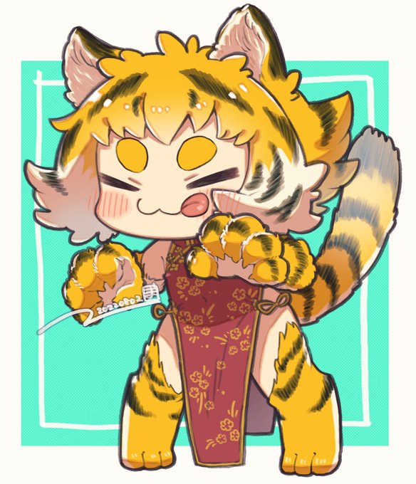 OC虎娘のケイカちゃんSD🐯🐯🐯 
