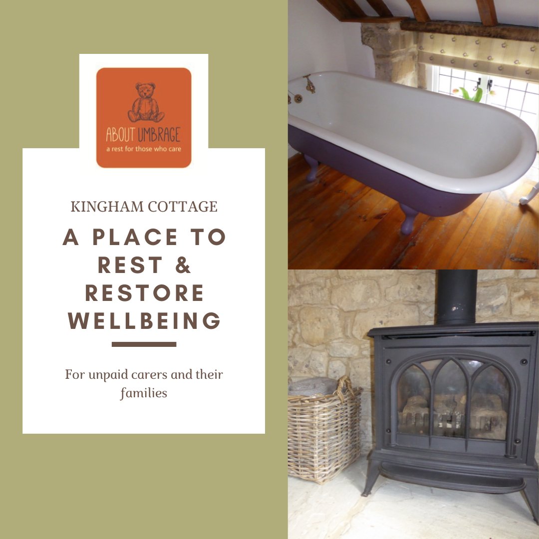 Afterumbrage's tweet image. Our cozy holiday cottage has lots of features to make you feel looked - a roll-top bath and a real fire in the inglenook fireplace. Please tell #unpaidcarers they are welcome to come and stay - for FREE. Paying guests are also welcome!
#KinghamCottage #HolidayCottage