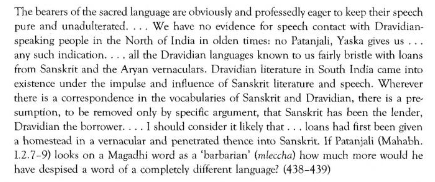 Turns out every "substratum" feature in Sanskrit that was allegedly due to Dravidian has occurred in...
