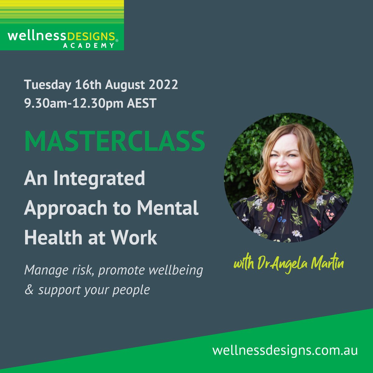 wellnessdesigns's tweet photo. As HR, safety &amp; wellness leaders, the biggest objective we face right now is to provide a psychologically healthy and safe workplace. 

However, the road to success is often unclear.  
 
Join us for our next live online Masterclass to show you the steps. https://t.co/7k4xUs0CwG https://t.co/jFHy1uHdF7