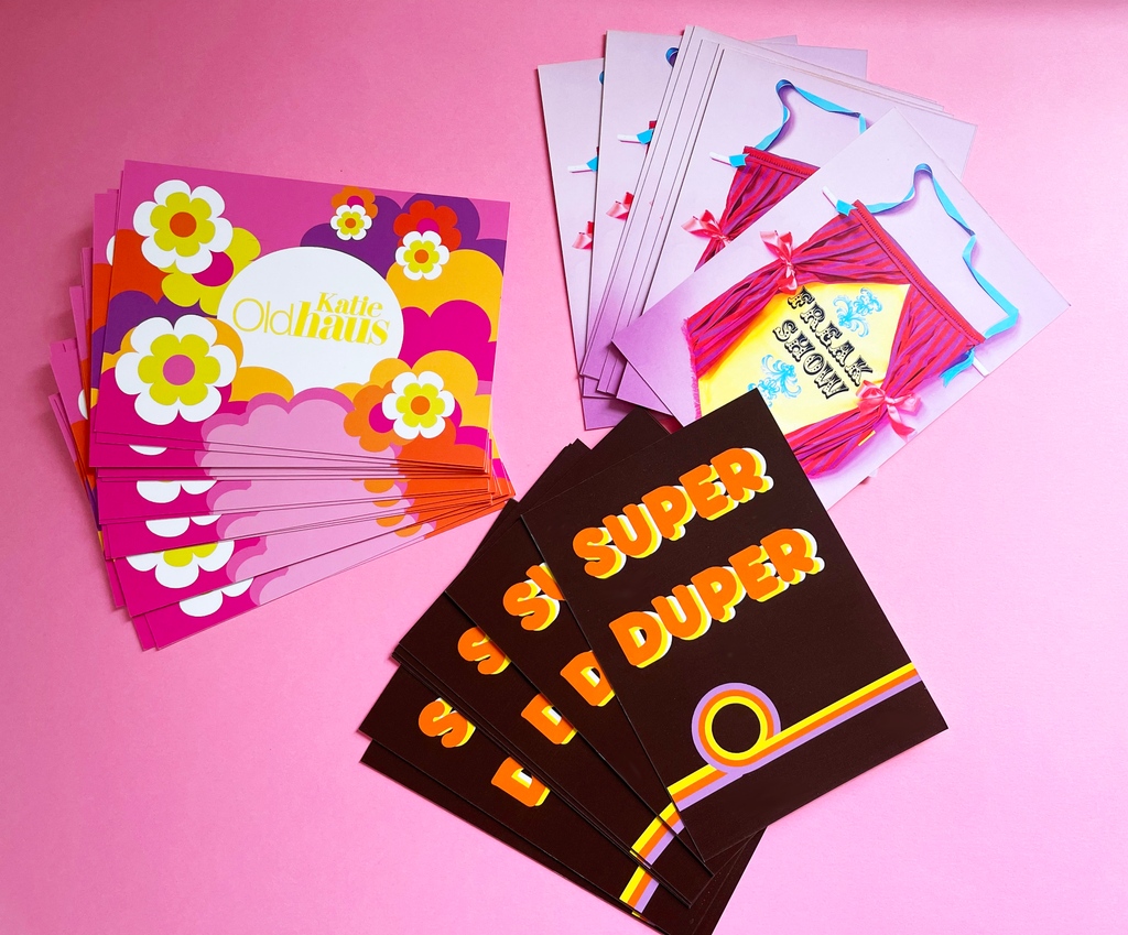 My brand new post cards have arrived 🙌🏻 All ready to go out with your orders 📦️ 
I have now shut my website and etsy shop temporarily whilst I catch up on some bits and bobs. I'll still be here on insta though. 
Katie x