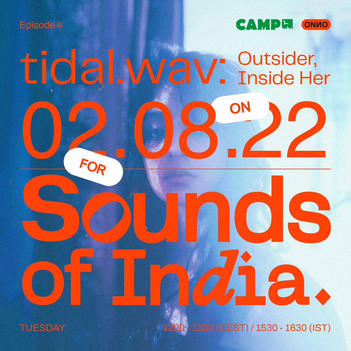 onnocollective's tweet photo. ✶ TODAY ✶ Sounds of India with ONNO 04 - tidal.wav on @listen_camp ✶ 

Timings: 02.08.2022 (Tuesday)// 12-1pm (CEST) × 3:30-4:30pm (IST)

Tune to - https://t.co/dYqHHbN4Lc todat to listen to - Outsider, Inside Her, an amazing live set by India-based A/V artist, tidal.wav ✨ https://t.co/X3z4KQolfi