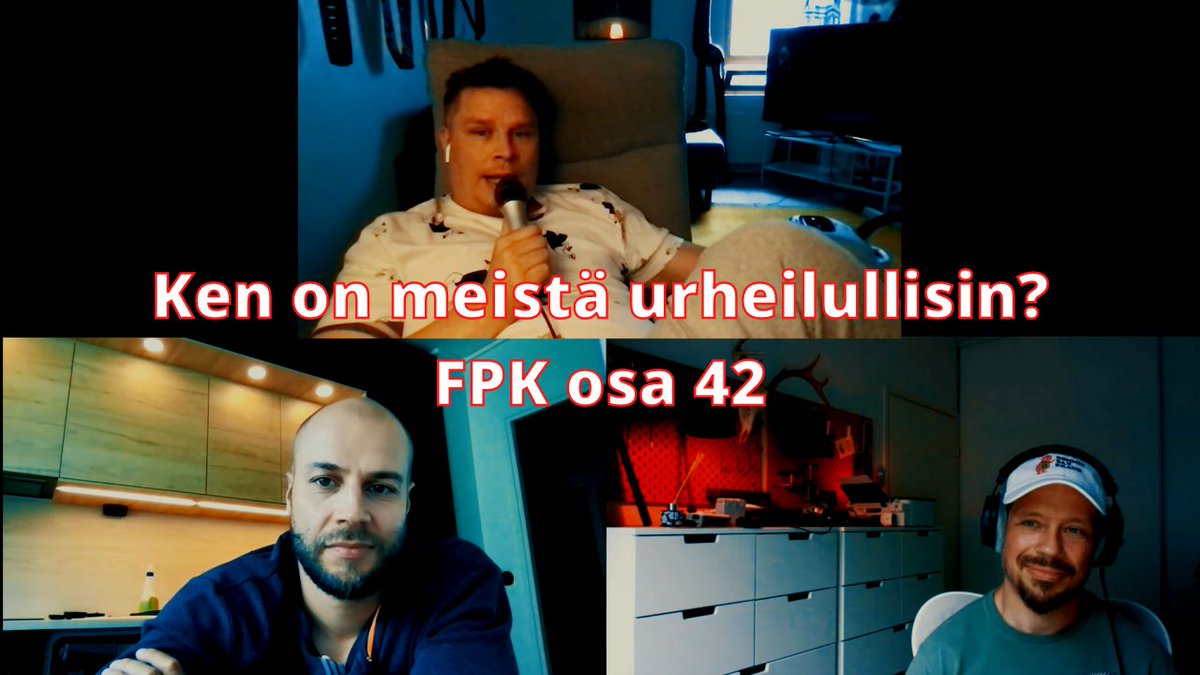 Setämieltä-podcastissa tällä kertaa mm. sisältösuosituksia, urheilullisuuspohdintaa ja paljon naurua :)

Jakso Youtubessa: youtu.be/JwejoZpvxiI
Podplay: podplay.com/fi-fi/podcasts…
Spotify: open.spotify.com/episode/6SRZFX…

<a href="/kormis/">Ville Kormilainen</a> @tomihaustola <a href="/PodPlaySuomi/">PodPlay Suomi</a>