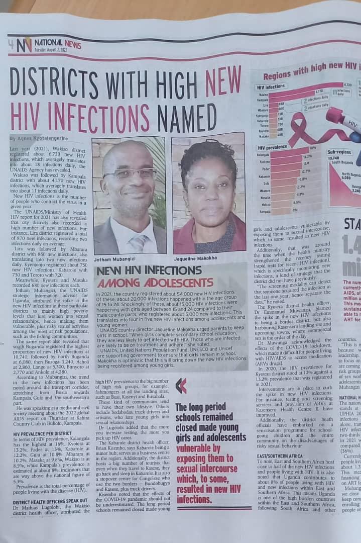 UNAIDS_UG's tweet photo. The Global AIDS Report was lunched last week by @UNAIDS Executive Director @Winnie_Byanyima in Montreal, Canada. Check out 🇺🇬 specific data in today's @newvisionwire 👇 https://t.co/oSeXIZhqJF