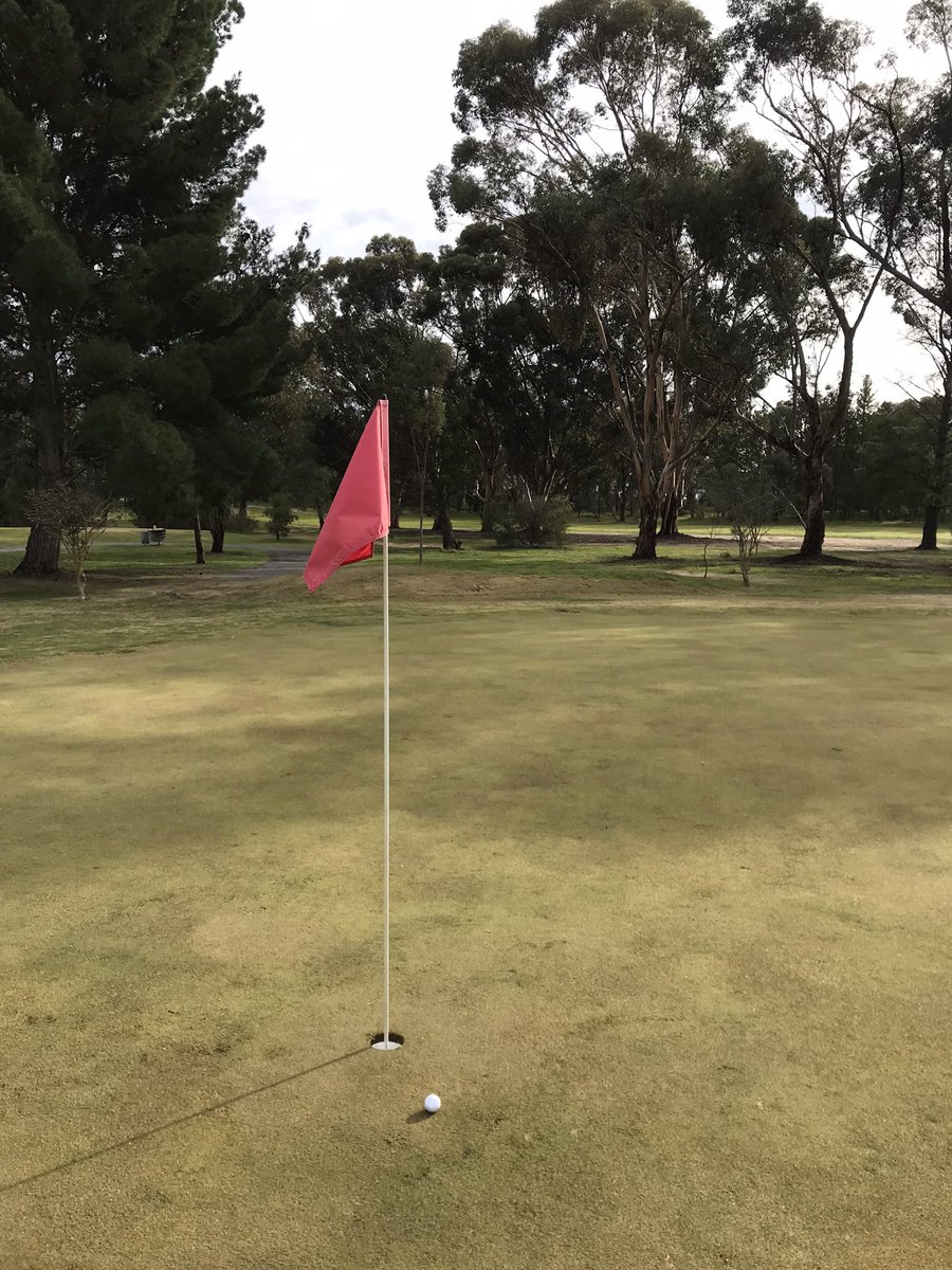 12th hole at Barossa Valley Golf Club earlier this morning
