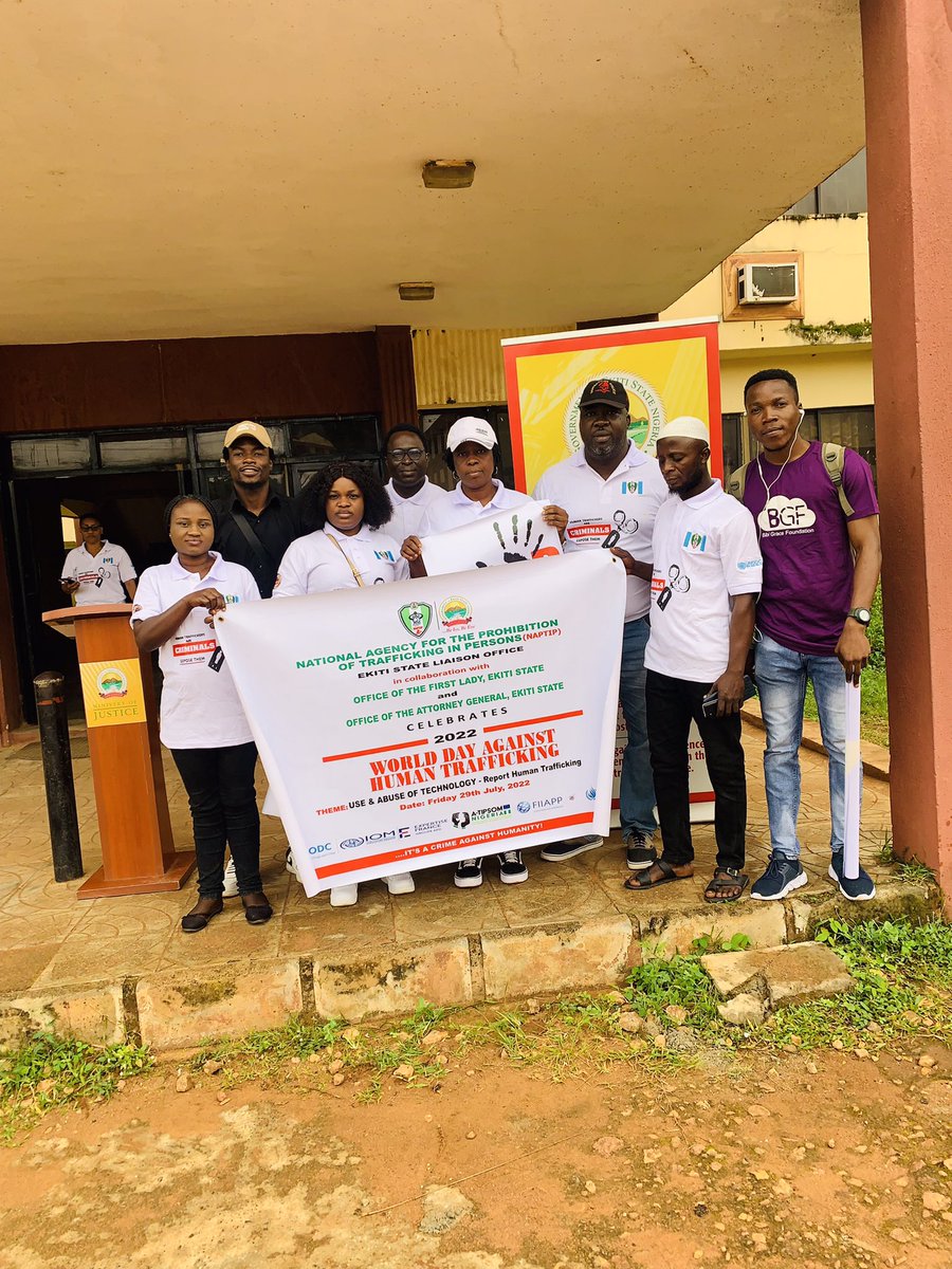 Tiffy_Talks20's tweet photo. @RHOFSD collaborated with #Naptip and #Nactal to commemorate Day against Human Trafficking in persons... Activities include Advocacy, Sensitization and Outreaches https://t.co/KSb5W8HXwa