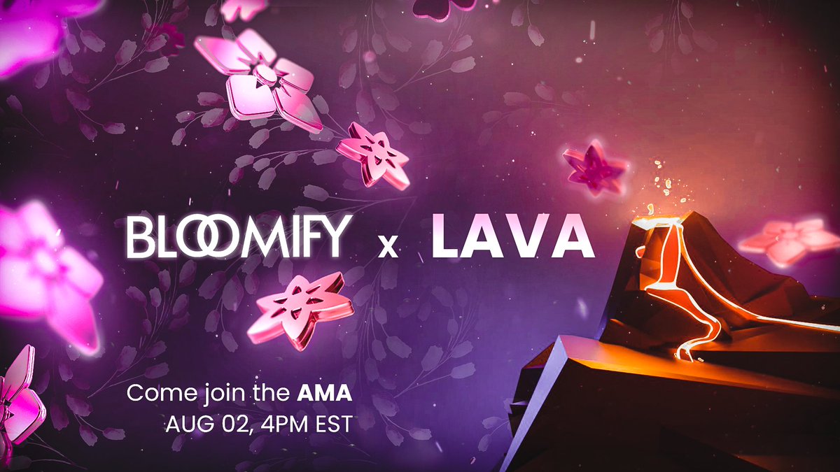 Hey, Lava fam!🌋

Just a reminder that we will be hosting an AMA with <a href="/BloomDeFi/">Bloomify 🌸</a> later at 4pm EST on our server. Be sure to join and participate, as we will be giving away 2 Bloomify NFTs and a $50 BloomBox to 3 lucky users!!🌸

discord.gg/lavafinancial

$AVAX #passiveincome #DeFi