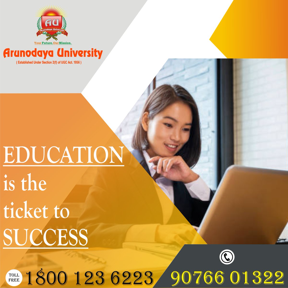 ArunodayaUni's tweet photo. "Education is the Ticket to Success"
Quote of the Day by Arunodaya University.
#arunodayauniversity #university #au #arunachaluniversity #leadership #PHD #degree #college #Elearning #education #itanagar #arunachalpradesh #studenting #teaching #quoteoftheday #motivationalquotes https://t.co/sLD6yy624u