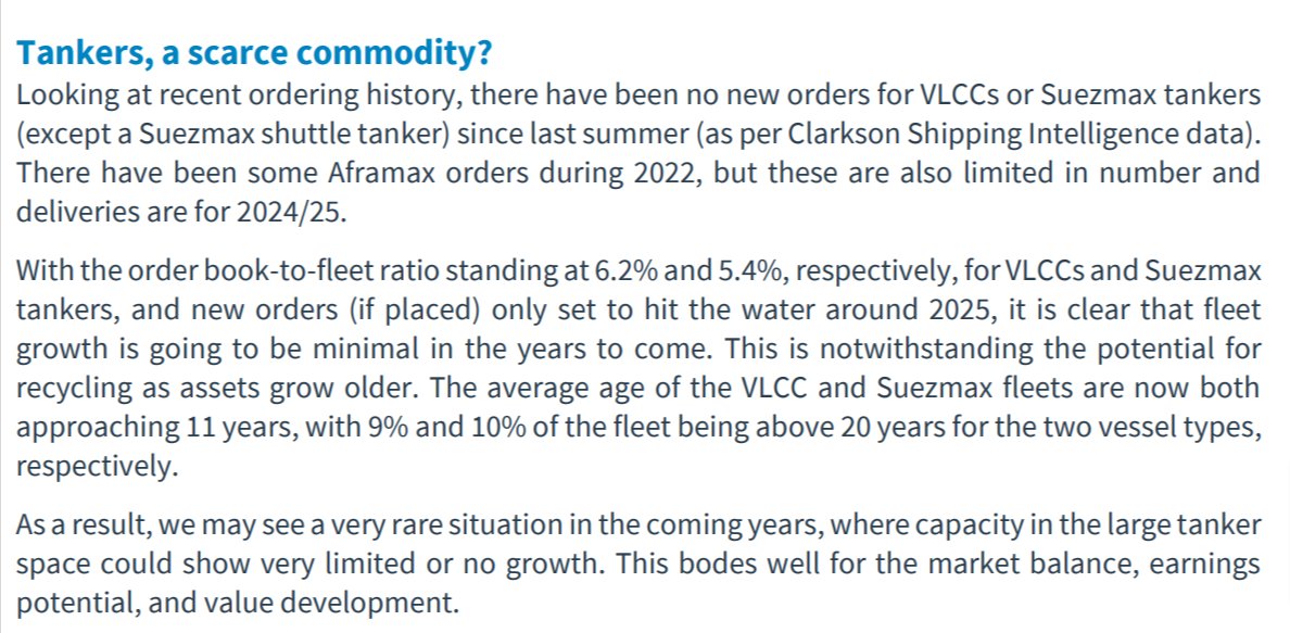 ed_fin's tweet photo. In case you haven't noticed, it's #TankerTime 🚀
via Kepler Cheuvreux, 1 August 2022.
$EURN $FRO $OET $NMM $INSW https://t.co/gFgmDbxawh