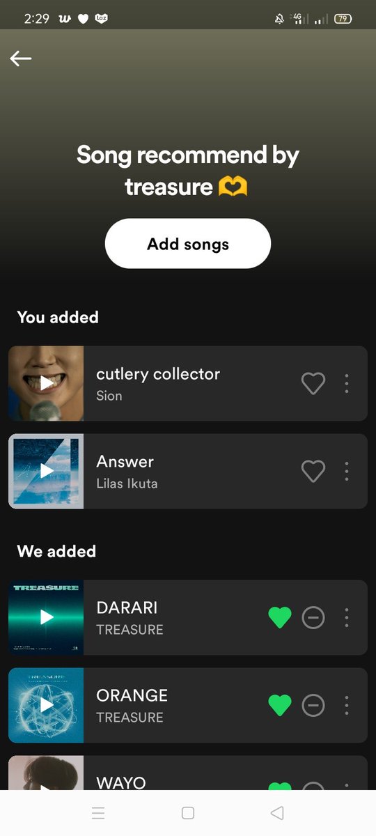 chuanicah___'s tweet photo. I made a playlist that Treasure member recommend https://t.co/zk75RAa1fb