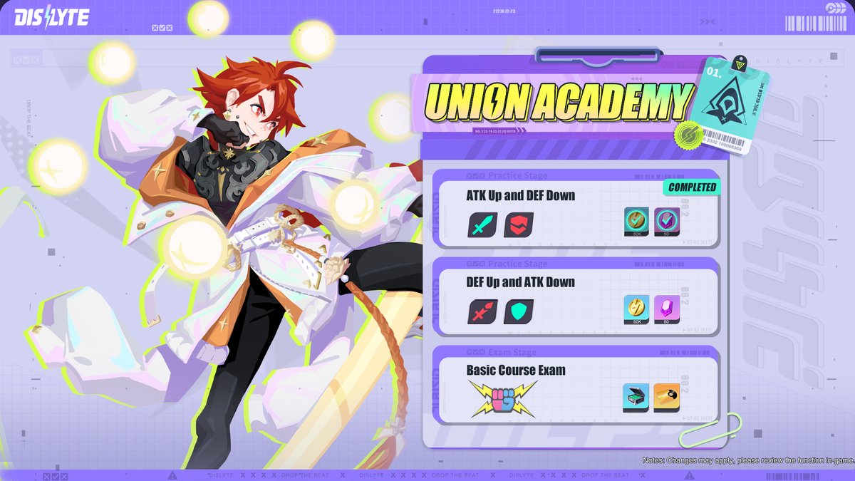 dislyte's tweet photo. Union Academy
“Still trying to find a way to be an excellent Esper?” The Union Academy is here to help!
◇ Lvl 16+ players can enter the Union Academy.
◇ Complete a series of Courses and Exams in the Union Academy to claim awesome rewards and quickly master your Espers!
#Dislyte https://t.co/XZVi6d2L85