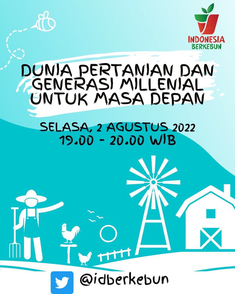 Makin sedikit generasi muda yang berminat untuk menjadi petani. Lalu apa dampaknya bagi masa depan? Yuk nanti malam kita ngobrol bareng lagi di spaces, pukul 19.00 wib.