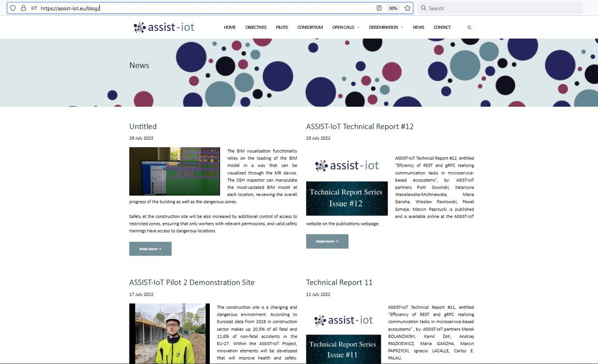 AssistIot's tweet image. #LearnaboutASSISTIoT: You can always learn the latest ASSIST-IoT news by visiting the project&apos;s website and the News webpage.  You may access the latest news here: assist-iot.eu/blog/
#ASSISTIoT #IoT #research #NGIoT #website #innovation @NGIoT4eu #NGIoT