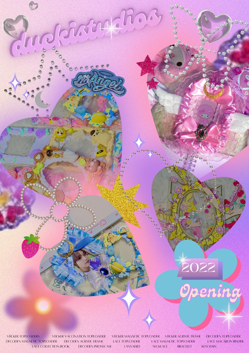 duckistudios's tweet photo. ˏˋ°•*⁀➷ opening soon ! 

We pleased to announce that our shop will be open soon!

࿐ toploaders 

࿐ macaron binders

࿐ phone cases 

࿐ necklace

࿐ bracelets 

࿐ keychains

࿐ lanyard

Please support us on our journey as we provide you the best products that you deserved ! https://t.co/GBLEbpuguf