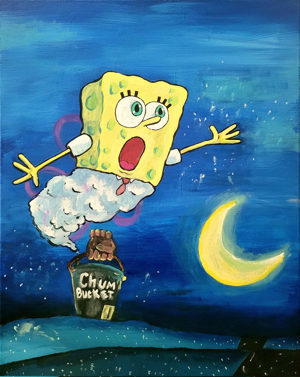 HoneyPrinting's tweet image. Ahehehehe I made a birthday gift for a friend and I think she liked them v much. The without you song from the episode played in my mind non stop;;
#spongebob #painting #GonnaGoCry #SoEmotionalRN