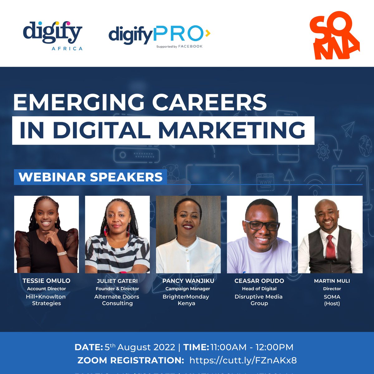 We invite you to join a webinar on ' Emerging Careers in Digital Marketing' on 5th August. Register: cutt.ly/FZnAKx8