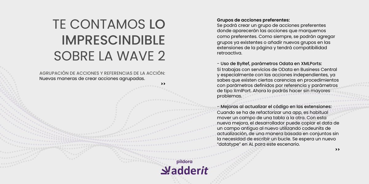 AdderitQA's tweet photo. Dynamics 365 Business Central 2022 Wave 2, elementos a destacar
#adderit #BusinessCentral #MicrosoftDynamics #Dynamics365 #Dynamics #MSDyn365 #MSDyn365BC #D365BC #ERP #MSDyn365BC #AL #XmlPort https://t.co/WGevGMlQP7