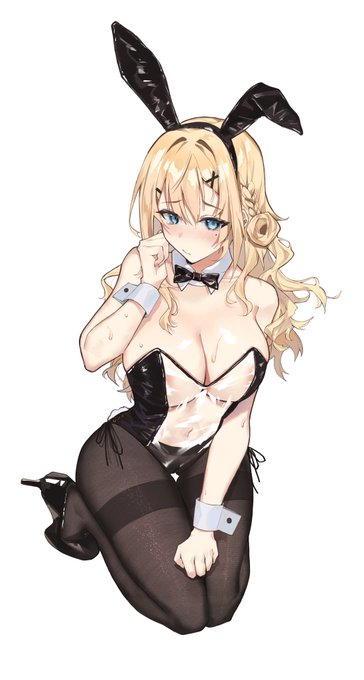 🐰🐰
full ver.
#バニーの日 
#バニーの日なのでリプきた自キャラにバニーを着せる 