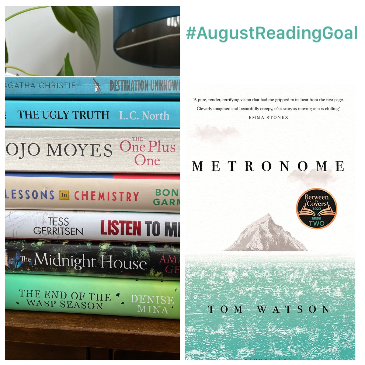 CathBax's tweet photo. #AugustReadingGoal
@LancsReads2022
1 x #ARC - The Ugly Truth
2 x #BeatTheBacklog - The End of the Wasp Season & The One Plus One (also RG)
2 x #FreeChoice - Lessons in Chemistry & Listen to Me
1 x #ReadChristie2022 - Destination Unknown
3 x #ReadingGroups - Metronome
1 of 2 https://t.co/lMzbaI8ekA