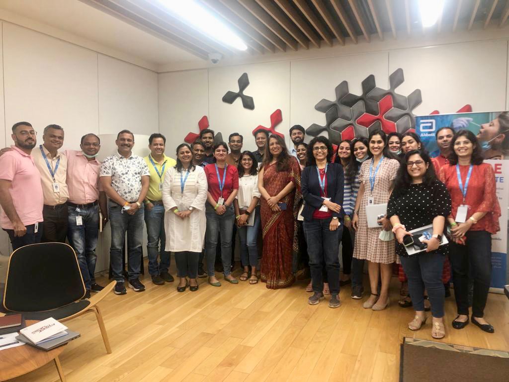 SPJIMR's tweet photo. #SPJIMR's Prof @RatikaPGore was invited by Abbott Healthcare to work with their marketing team on Critical Thinking. The learning helped to unpack ideas &amp; apply tools that critical thinking offers under 4 broad themes: the critique of rhetoric, authority, tradition &amp; knowledge. https://t.co/ZLDdPXZkhe