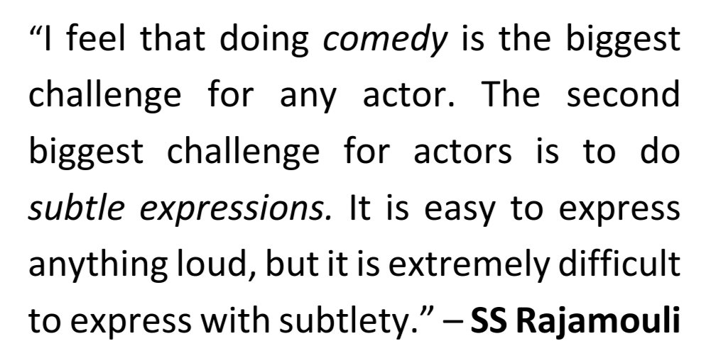 AgastyaMhr's tweet photo. India's biggest director @ssrajamouli about acting.
Andariki clarity ga ardham aindi ankunta 👍 https://t.co/VrqQb83PWn
