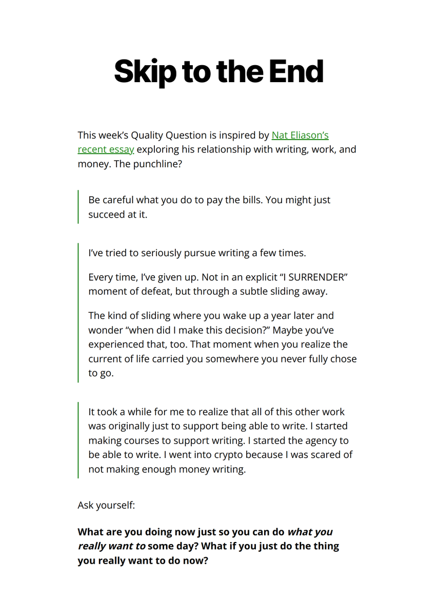QualQues's tweet photo. This week's Quality Question:
Skip to the End
#QualityQuestions https://t.co/H8ezgbwyum