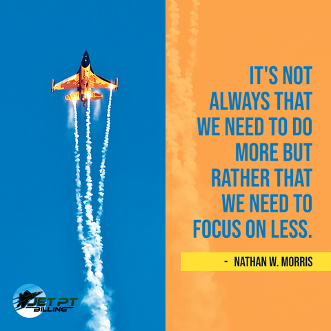 JetPTBilling's tweet photo. " It's not always that we need to do more but rather that we need to focus on less." -Nathan W. Morris

#JetPTBilling
#YourVehicleforFasterCollections
#business
#financetips
#PTBilling
#PhysicalTherapy
#BillingAndCollections https://t.co/U3mbnFlGJ7