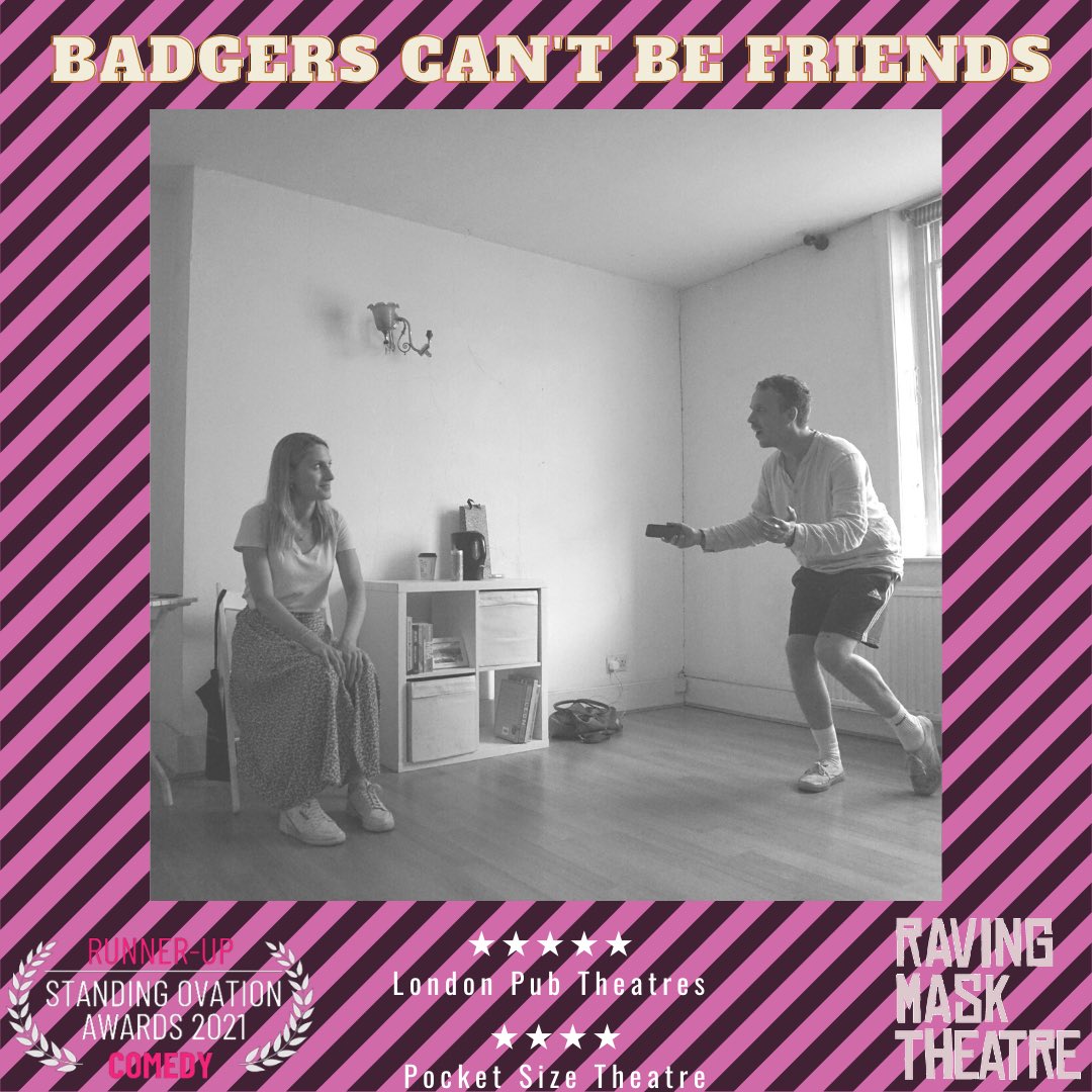ravingmask's tweet photo. Our sold out Sheffield preview at @Abbeydale_PH is on tonight. Check out these rehearsal photos and get ready to see ‘Badgers Can’t Be Friends’ at @GreensideVenue for the #EdFringe22 https://t.co/QgGsjGHy4R