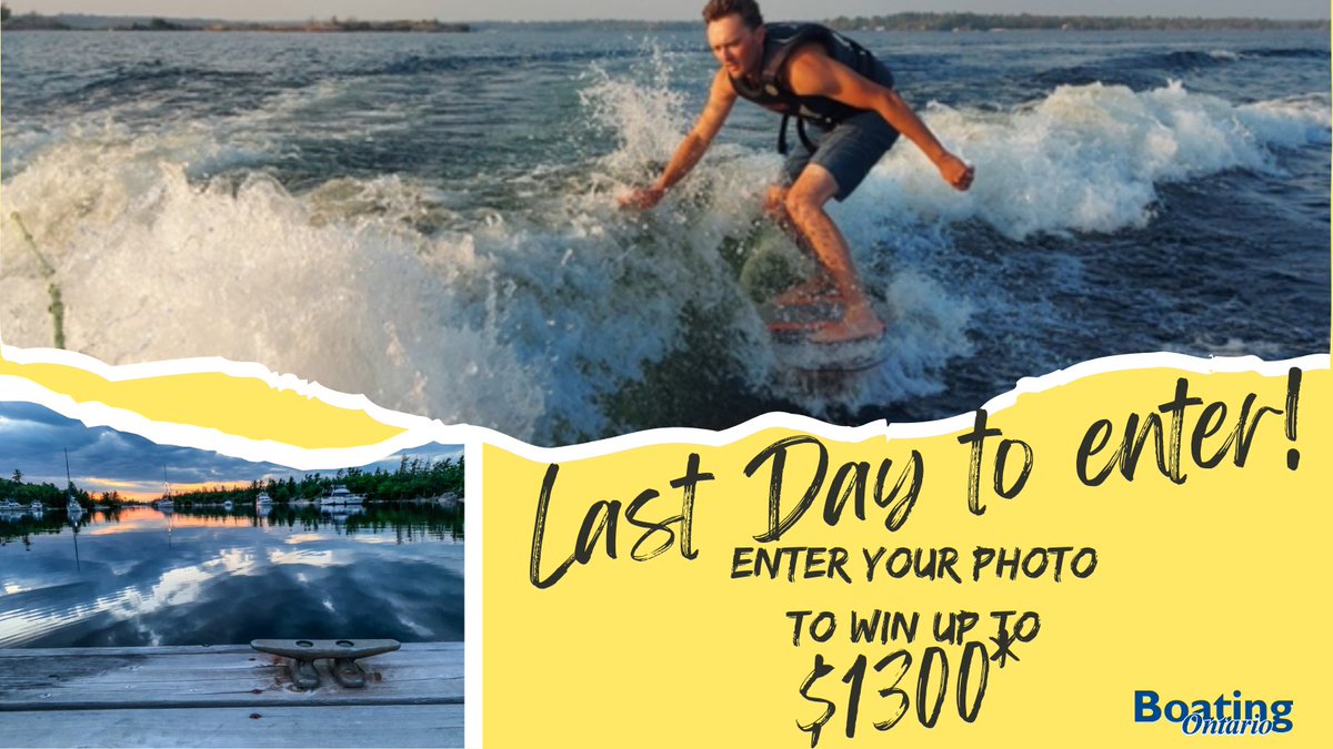 boatingontario's tweet photo. Get your #BoatON photos in. Contest ends today at midnight!
Submit photos: https://t.co/KTuTMRVTnm
Please read the Rules & Regulations https://t.co/nda9j9WvDT https://t.co/1hVFPzUkvq