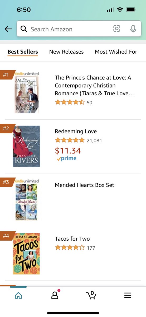 betsystamant's tweet photo. #4 this morning on the Contemporary Christian Romance list! Thank you guys for taking advantage of my publisher’s ebook sale 😍🌮👏 @RevellBooks #reading #ebooks #romcoms #TacosForTwo #climbingthecharts #tacotuesday🌮 #cleanreads #romcoms @kelsalynbowen https://t.co/pcxkPjXajm