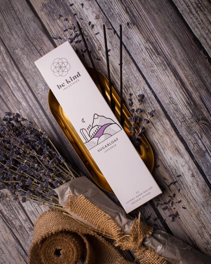 be [KIND] LUXURY INCENSE

Relax with our hand rolled luxury lavendar incense blend, made with intention and love.

A glorious sugarloaf mountain awaits your arrival through the gates of Wicklow surrounded by blissful fields of Lavender.

#sugarloaf #wicklow #lavender