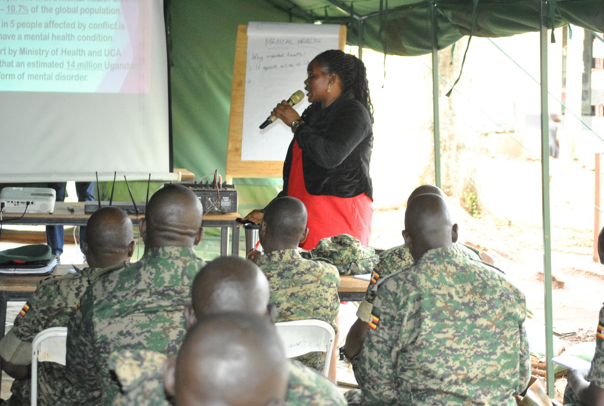 <a href="/odorine24/">Pa'Labalpiny</a> - As #UPDF officers, you may not be able to provide all the support to persons with mental illnesses but, you can refer them to where they can get the necessary help. #Training #UGABAGXXXVII officers at PSO TC, Singo
