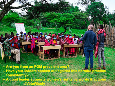❖ Are you from an FGM prevalent area? ❖ Have your leaders spoken out against this harmful practice consistently? ❖ A good leader supports women's rights by words and actions #VoteWisely @EUinKenya @UAFAfrica @OSFJustice @HealthAssistKe @UKAidDirect @WairiMunyinyi