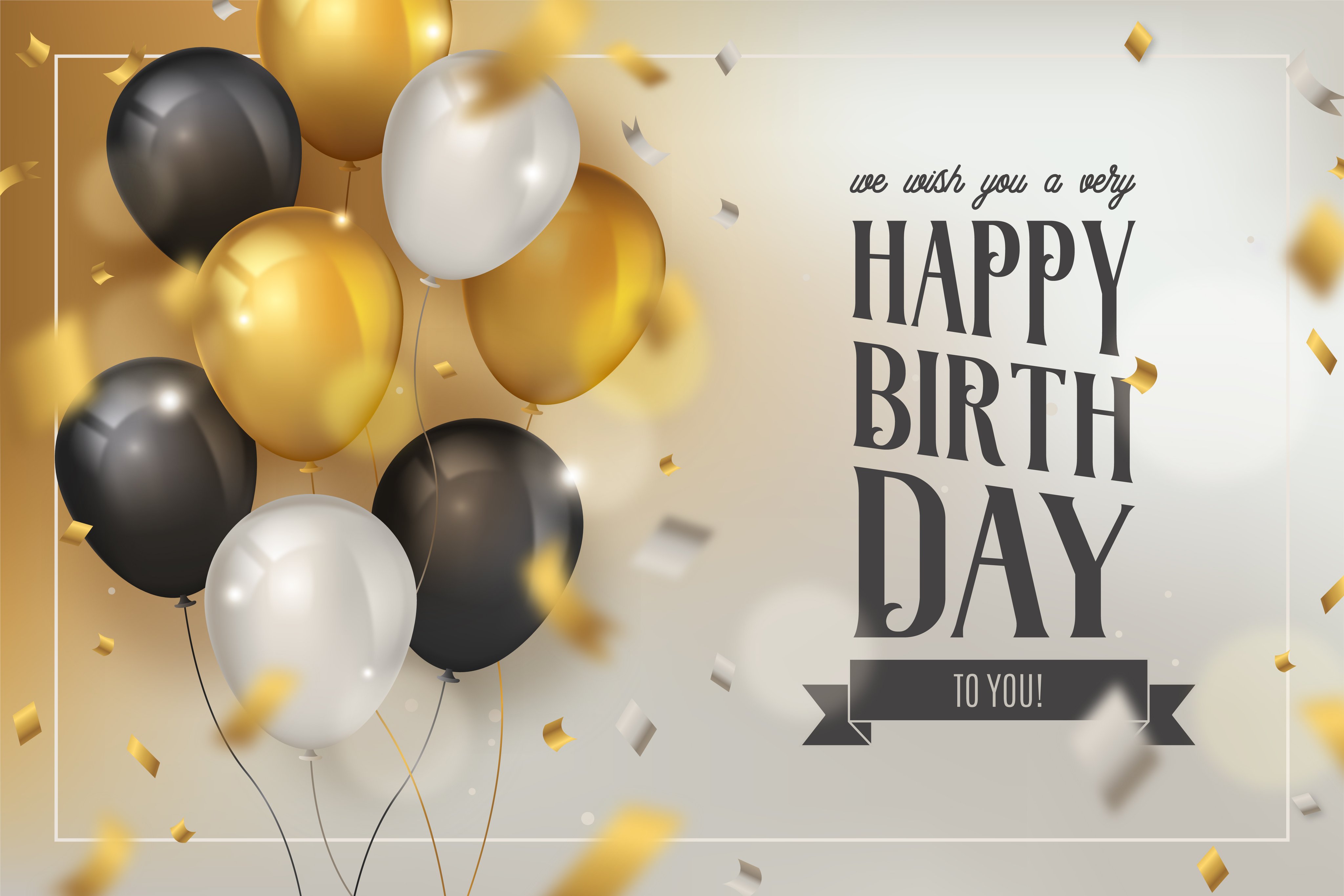 Happy Birthday для мужчины стильные