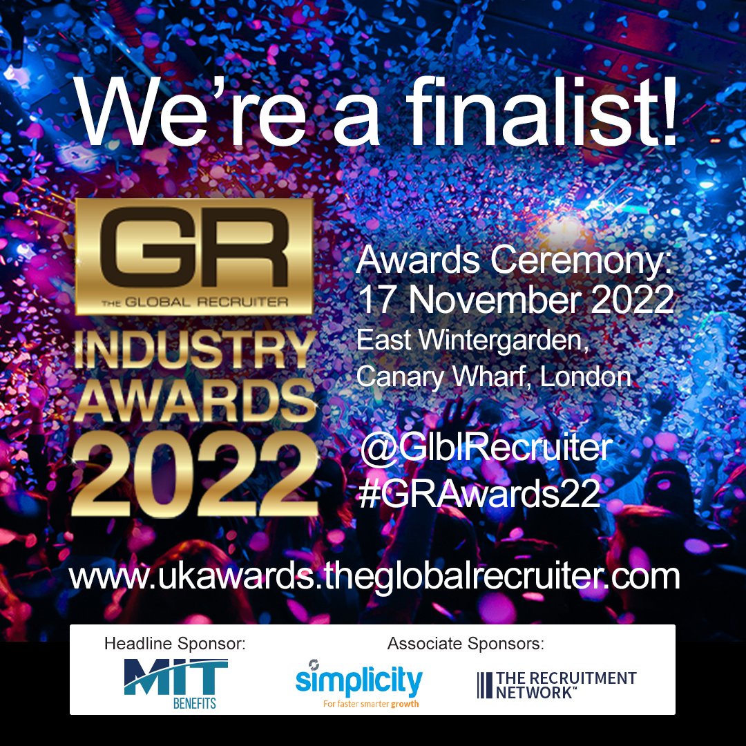 DanRdrec's tweet photo. I am proud to be part of the @R_DRecruitment team! 

We are finalist for the Best Newcomer for @GlblRecruiter Awards 2022!👏 

#Award #Recruiter https://t.co/k9JRJAwBNa
