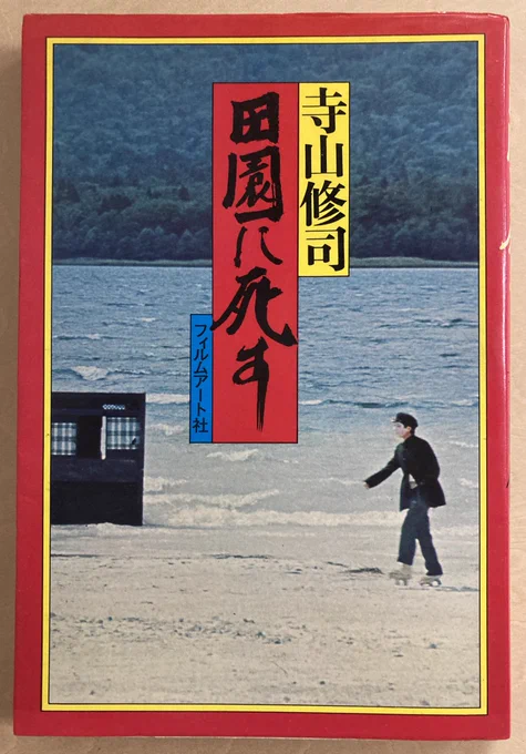 ずっと昔買ったフィルムアート社の寺山修司の『田園に死す』本、新宿東口、線路下トンネル付近のラストシーンの、反対アングルの写真が載ってて、観たことないすごい映画のポスター並んでるなと思ってそのままになってたんですが。久しぶりに読んでネットで調べたらもう普通にソフト化されてて笑った。 