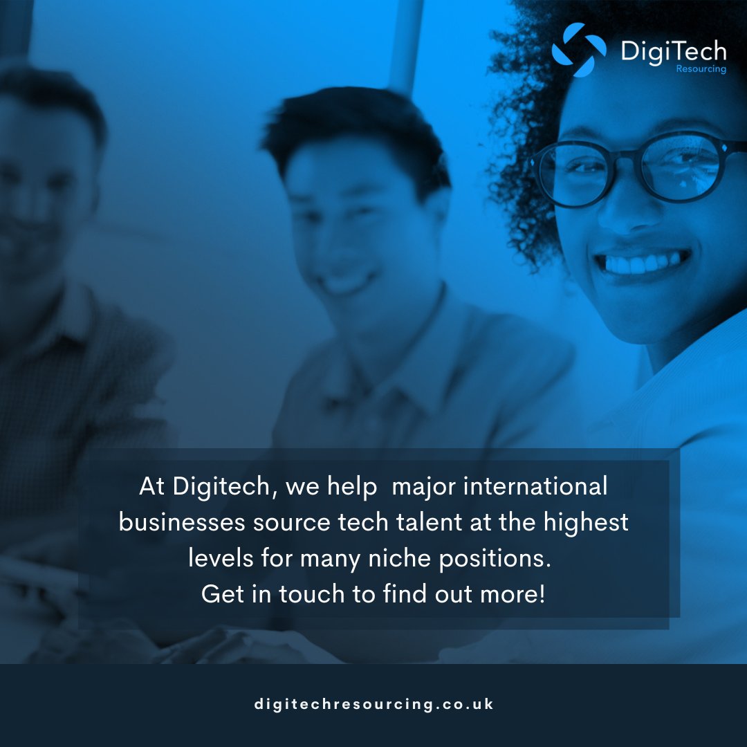 DigitechRecruit's tweet image. At Digitech, we have helped many major international businesses source tech talent at the highest levels and for many niche positions. 

Get in touch to see how we can help: digitechresourcing.co.uk/contact/42/?fb… 

#TechRecruitment #TechTalent #ITRecruitment #IT #Recruitment