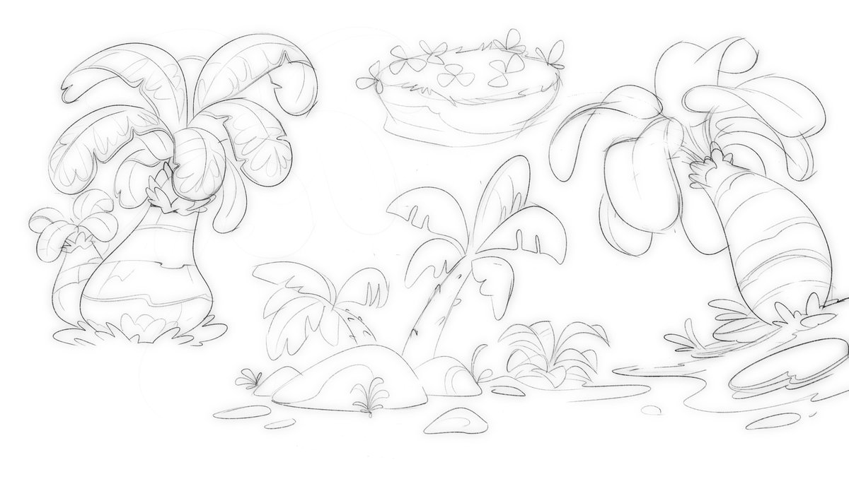 More Marsupilami Hoobadventure studies! Love the crazy shapes everywhere. 